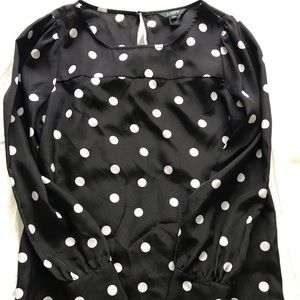 Polka-dot J.Crew top
